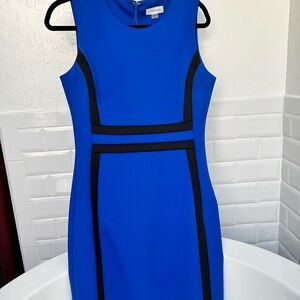 Calvin Klein Royal Blue and Black Dress